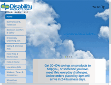 Tablet Screenshot of disabilityproducts.com